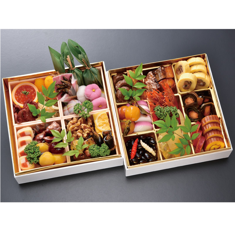 割烹 清川 特選おせち二段重「銀扇」