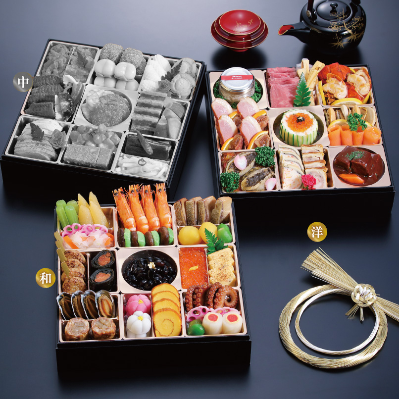 ホテルニューオータニ佐賀 謹製おせち 二段重（和・洋）